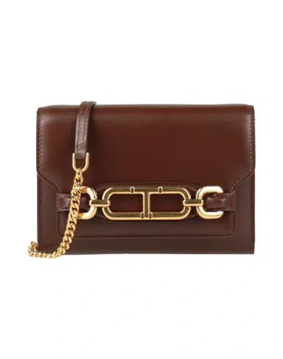 Tom Ford Woman Cross-body Bag Brown Size - Calfskin