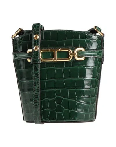 Tom Ford Woman Cross-body Bag Emerald Green Size - Calfskin