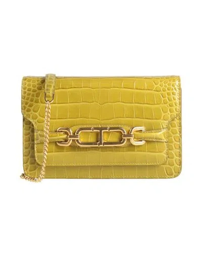 Tom Ford Woman Cross-body Bag Lime Green Size - Calfskin