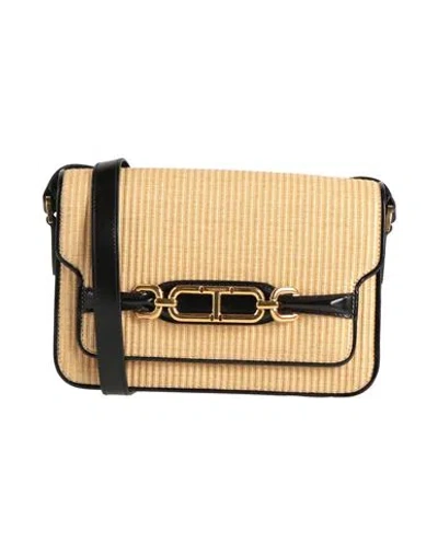 Tom Ford Woman Cross-body Bag Sand Size - Calfskin