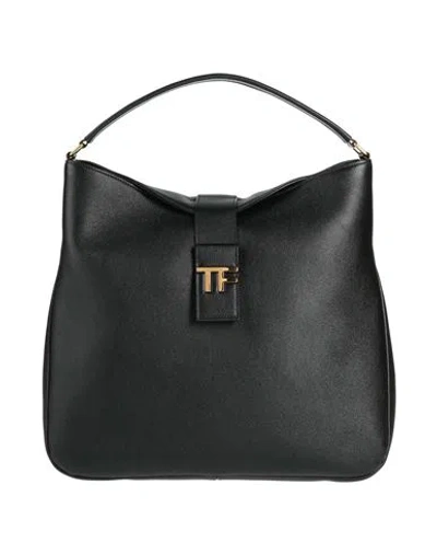 Tom Ford Woman Handbag Black Size - Calfskin In Blue