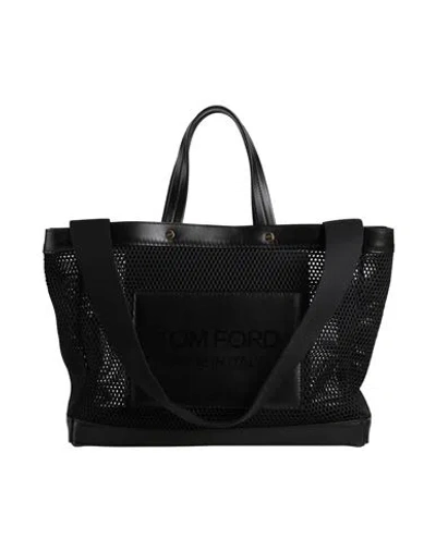 Tom Ford Woman Handbag Black Size - Calfskin, Polyester, Brass
