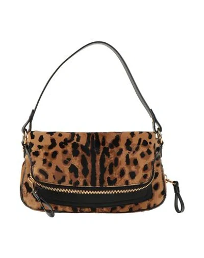 Tom Ford Woman Handbag Camel Size - Cow Leather In Beige