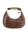 Tom Ford Woman Handbag Cocoa Size - Calfskin, Aluminum, Brass In Brown