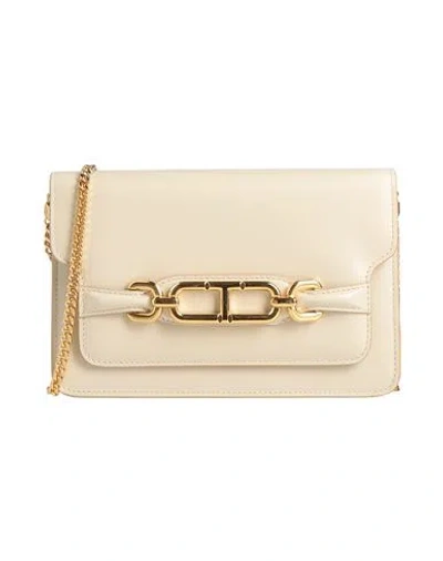 Tom Ford Woman Handbag Ivory Size - Calfskin In White