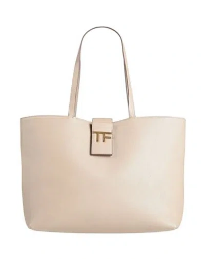 Tom Ford Woman Handbag Khaki Size - Calfskin In Sand
