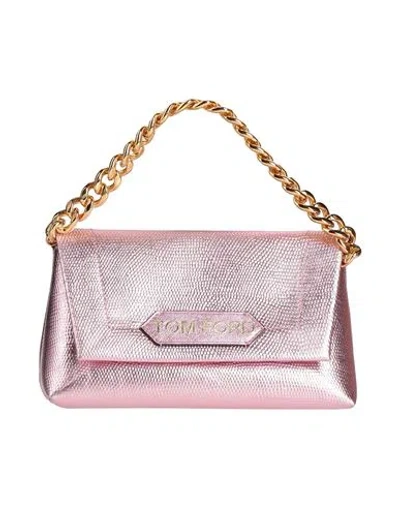 Tom Ford Woman Handbag Rose Gold Size - Calfskin, Brass