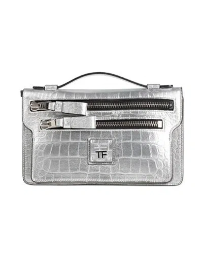 Tom Ford Woman Handbag Silver Size - Cow Leather