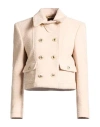Tom Ford Woman Jacket Beige Size 6 Virgin Wool, Polyamide, Silk, Cashmere, Elastane In Neutral