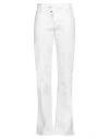 Tom Ford Woman Jeans Off White Size 28 Cotton, Elastane