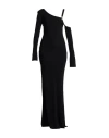 Tom Ford One-shoulder Long Sleeve Jersey Gown In Black