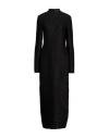 Tom Ford Woman Maxi Dress Black Size M Cotton, Virgin Wool, Polyester In Black