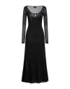 Tom Ford Woman Maxi Dress Black Size S Viscose, Polyester, Metallic Fiber