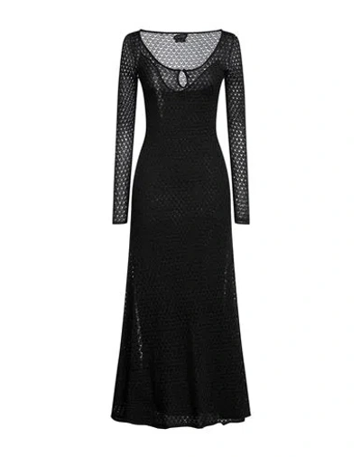 Tom Ford Woman Maxi Dress Black Size S Viscose, Polyester, Metallic Fiber