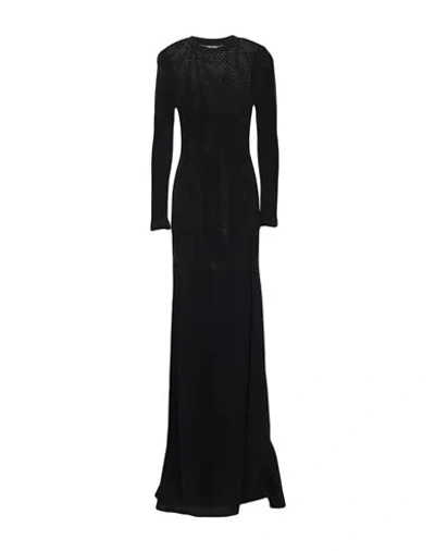 Tom Ford Woman Maxi Dress Black Size Xxs Viscose, Polyester