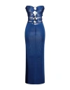 Tom Ford Woman Maxi Dress Bright Blue Size M Viscose, Polyamide