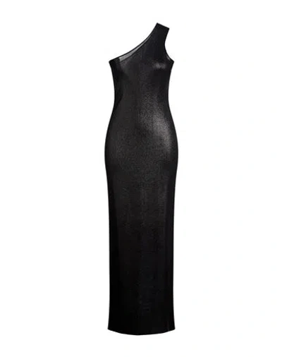 Tom Ford Woman Maxi Dress Charcoal Size M Viscose In Black