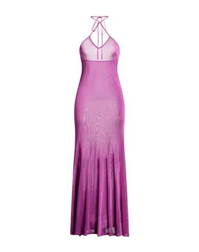 Tom Ford Woman Maxi Dress Mauve Size S Viscose In Purple