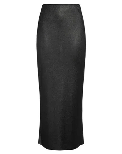 Tom Ford Woman Maxi Skirt Black Size L Viscose, Polyester