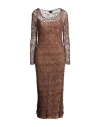 Tom Ford Woman Midi Dress Khaki Size L Acetate