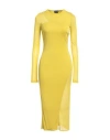 Tom Ford Woman Midi Dress Lime Green Size 2 Viscose