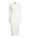 Tom Ford Woman Midi Dress Off White Size 4 Viscose