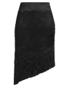 Tom Ford Woman Midi Skirt Black Size 6 Polyamide, Elastane, Silk, Acetate In Black