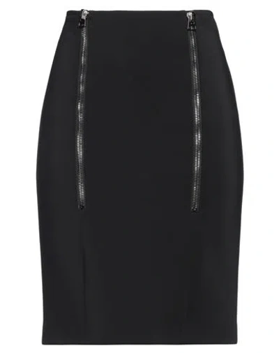 Tom Ford Woman Midi Skirt Black Size 6 Viscose, Elastane, Cotton, Silk