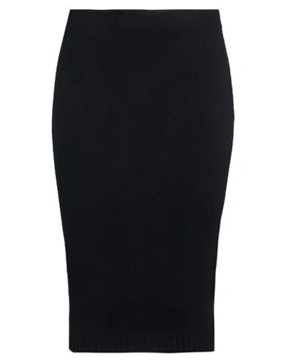 Tom Ford Woman Midi Skirt Black Size M Polyamide, Wool, Cashmere, Elastane