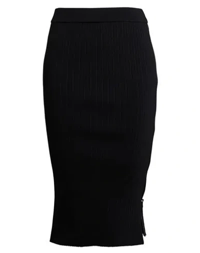 Tom Ford Woman Midi Skirt Black Size S Silk, Polyester, Polyamide