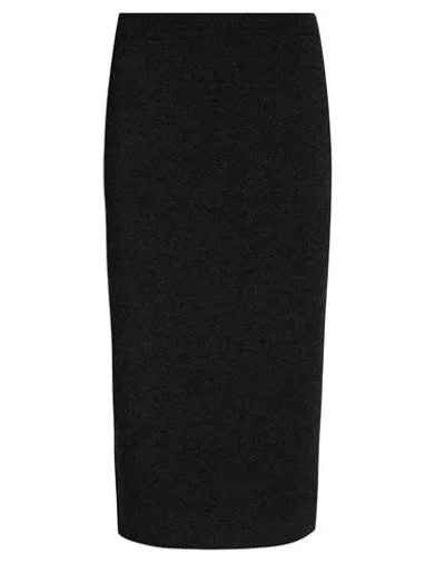 Tom Ford Woman Midi Skirt Grey Size M Cashmere, Cotton, Polyamide