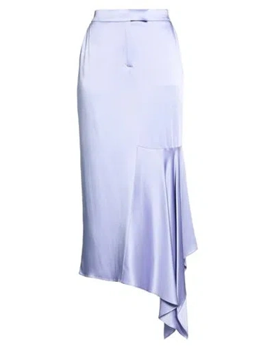 Tom Ford Woman Midi Skirt Lilac Size 8 Acetate, Viscose In Purple