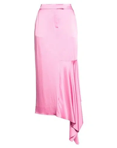 Tom Ford Woman Midi Skirt Pink Size 10 Acetate, Viscose