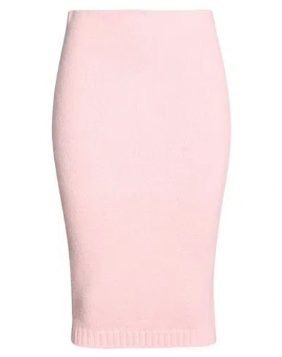 Tom Ford Woman Midi Skirt Pink Size S Polyamide, Wool, Cashmere, Elastane