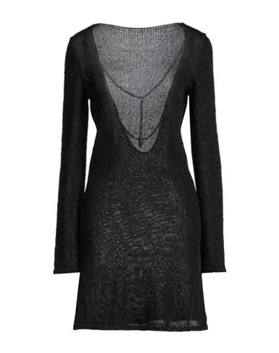 Tom Ford Woman Mini Dress Black Size L Viscose, Polyamide