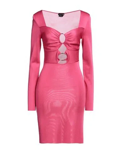 TOM FORD TOM FORD WOMAN MINI DRESS FUCHSIA SIZE S VISCOSE