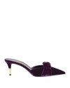 Tom Ford Woman Mules & Clogs Purple Size 6.5 Viscose