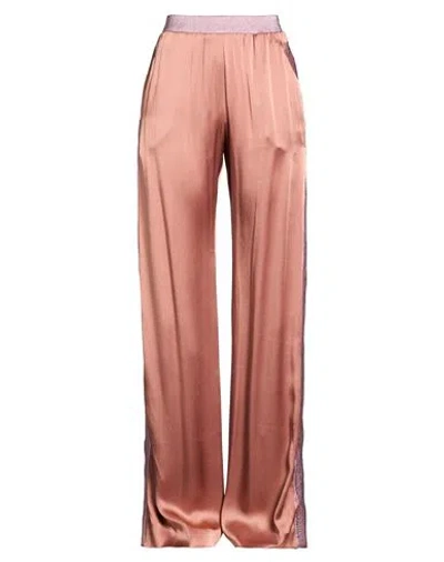 Tom Ford Woman Pants Antique Rose Size 2 Acetate, Viscose, Lambskin In Multi