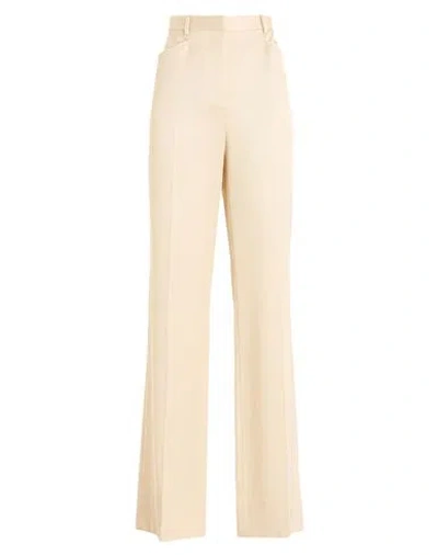 Tom Ford Woman Pants Beige Size 8 Silk, Wool In Nude
