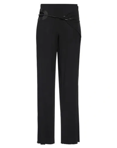 Tom Ford Woman Pants Black Size 4 Viscose, Polyamide, Elastane, Lambskin