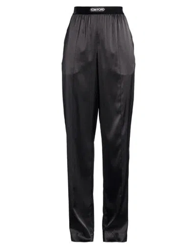 Tom Ford Woman Pants Black Size L Silk, Elastane