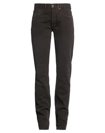 Tom Ford Woman Pants Charcoal Size 34 Cotton In Brown