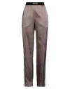 Tom Ford Woman Pants Blush Size L Silk, Elastane, Polyamide In Brown