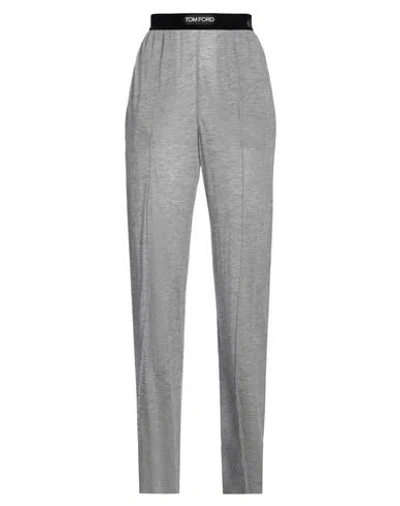 Tom Ford Woman Pants Grey Size M Cashmere, Polyamide, Elastane