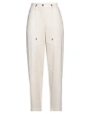 Tom Ford Woman Pants Ivory Size M Wool, Polyester In White