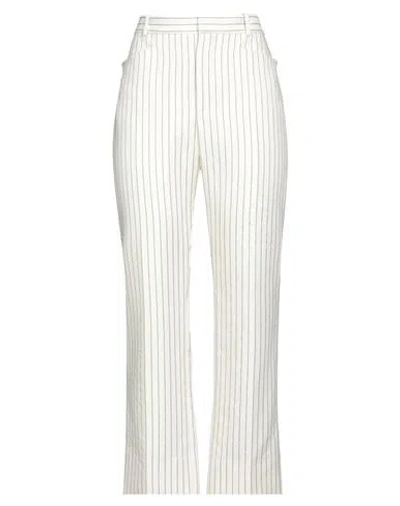 TOM FORD TOM FORD WOMAN PANTS OFF WHITE SIZE 6 WOOL, SILK, POLYESTER