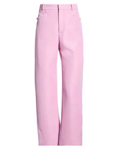 TOM FORD TOM FORD WOMAN PANTS PINK SIZE 2 VIRGIN WOOL, VISCOSE