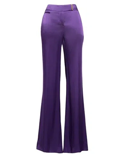 Tom Ford Woman Pants Purple Size 0 Acetate, Viscose