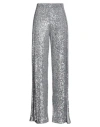 Tom Ford Woman Pants Silver Size 12 Polyester In Gray