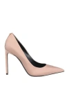Tom Ford Woman Pumps Antique Rose Size 7.5 Viscose, Silk, Brass In Pink